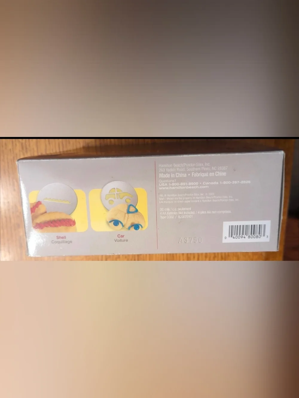 Hamilton Beach 80080 Cordless Cookie Press with Box (Missing 1 Disc & 2 Tips)